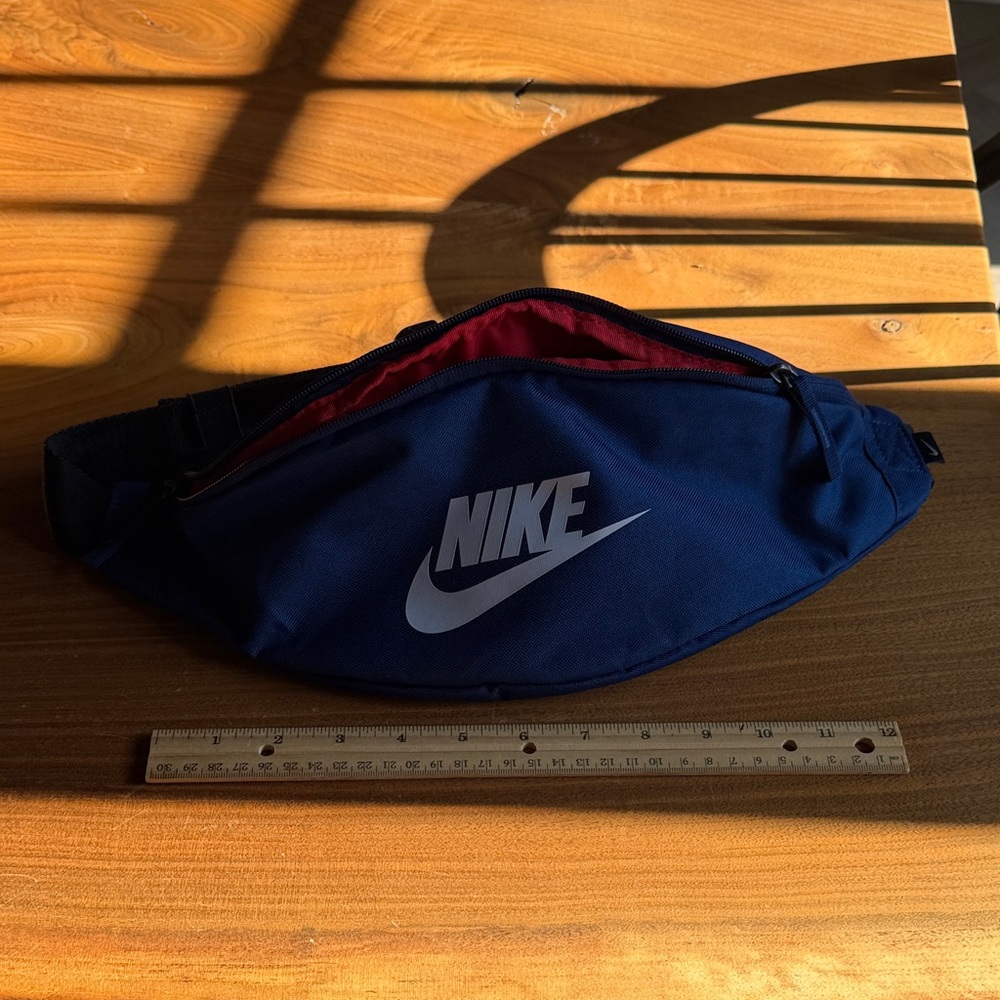 Nike Navy and Red Waist Bag